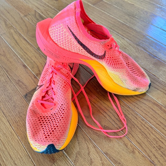 Nike ZoomX Vaporfly Next% 3 running shoes, Hyper Pink/Laser Orange W SZ 10 - Picture 1 of 9